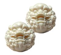 Baoding Balls Set - 2 Piece Hand Massage Stress Balls | Wooden Exercise Balls for Hand for Meditation, Focus, Office Desk, Travel, Sol