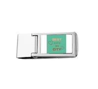 Baoding Sign China Art Deco Fashion Slim Money Clip Stainless Holder Pocket Wallet