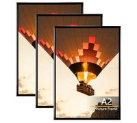 Baoee 3-pack picture frames A3, A3 poster frames black, slide-in strips, horizontal or vertical wall mounting