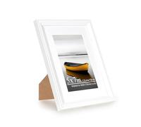 Baoee 5x7 white Picture Frame，photo frame with acrylic glass,Poster Frame