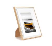 Baoee 6x8 Oak white Picture Frame，photo frame with acrylic glass,Poster Frame