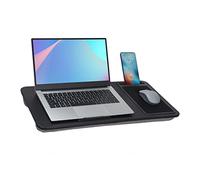 Baoee Large Black Lap Desk Portable Tray with Pillow Cushion Fits Up to 17", with Slot, Mouse Pad, Great for Home & Office