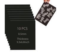 BAOFALI 10Pcs/Set 9.3x6.8inch Sheets Rubber Soft Magnet Sheet for Metal Cutting Dies Storage Orangize Crafts Tool Scrapbooking Arts and Crafts Flexible Placement Mats(Thickness0.5mm)