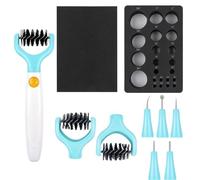 BAOFALI 11 Pcs/Set Paper Flower Shaping Making Tool Set; All-In-One Paper Sculpting Tool Kit & Die Brush; Flower Mold Tray; Paper Blossom Tools for Creating Dimensional Flowers; Die Cleaning Tool