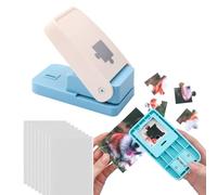 BAOFALI 11Pcs/Set Puzzle Maker Machine Cutter,Blue Jigsaw Puzzle Making Machine with 10 Adhedive Foams,for Arts & Crafts Make Jigsaw Puzzles Scrapbooking & DIY Puzzle Jigsaw Mini Tool