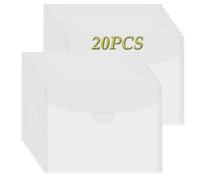 BAOFALI 20 Pcs 7x9.4inch Stamp & Die Storage Pockets Resealable Clear Plastic Seal Bags Storagefor Cutting Dies Stamp Crafts for DIY Scrapbooking Paper Card Craft Cutting Dies Storage