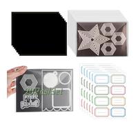 BAOFALI 20 Pcs/Set 7x5inch Stamp and Die Storage Bag and 6.9x5inch Rubber Magnetic Sheets,Die Storage Set for Storage Die Cutting Card Making Supplies DIY Scrapbooking(0.5 mm Thickness