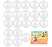 BAOFALI 20PCS 1-1/4" 3D Dimensional Shaker Domes for Adding Dimensions to Shaker Cards Pllastic Puffy Shaker Window Covers for Shaker Card Making Handmade Crafts Clear Pouch Cover Scrapbooking Tool