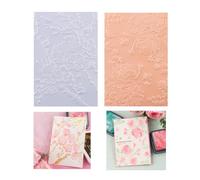BAOFALI 2PCS 3D Flowers Embossing Folders for Card Making,Embossing Template Paper Card Embossing Stencil for DIY Scrapbooking Photo Album Card Paper Craft Decoration 6.3" L x 4.5" W.(16x11.5cm)