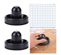 BAOFALI 3 Pieces Pressing Stamping Tool with Acrylic Stamp Block Grid Clear Stamping Platform Craft Stamping Tools Card Making for Stamp Scrapbooking Embossing Craft