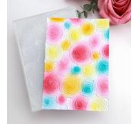BAOFALI 3D Embossing Folder for Card Making, Beautiful Flower Pattern Spiral Plastic Texture Embossing Template for Scrapbooking Paper Card Album