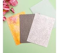 BAOFALI 3D Embossing Folder for Card Making, Natural Plastic Texture Fades for Scrapbooking Card Paper Album Decoration Craft 6.3 x 4.5 Inches