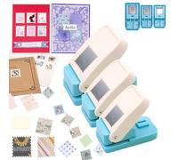 BAOFALI 3Pcs /Set Stamp Puncher Stamp Punch 1x0.8 &1 &1.25x1.5inch Postage Stamp Punch |Stamp Hole Puncher| Action Paper Punches for Crafting Scrapbooking DIY Scrapbooking Journaling Card Making