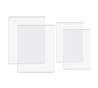 BAOFALI 4 Pcs/2 Pair Standard Cutting Pads for Die Cutting Machine；Clear Polycarbonate Plastic Cutting Plates,Cutting Pads Die Cutting Plates 2 Sizes 8 3/4" x 6 1/8" x 1/8" ;6.3" x3.14" x0.2"