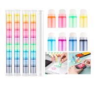 BAOFALI 40 Pcs/Set Soft Bristles Finger Daubers with 5 Storage Box Ink Blending Brushes Mini Stackable Blender Brushes Brush Head 0.75'' for Cardmaking Painting Drawing Handles Ink Blender Tool
