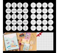 BAOFALI 40Pcs/Set Gliders for Slider Cards Rotating Roating and Sliding Gliders with Double Sided Adhesive Circles for Card Making DIY Scrapbooking Arts Projects Handmade Crafts Scrapbooking Tools