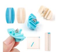 BAOFALI 4pcs/Set Paper Trimmer Scoring Replacement,Blue 2 Cutting and White 2 Scoring Blades with Automatic Security Safeguard Design for Trimmer A4 Paper Cutter Scoring Blade Refill