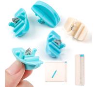 BAOFALI 4pcs/Set Paper Trimmer Scoring Replacement,Blue 3 Cutting and White 1 Scoring Blades with Automatic Security Safeguard Design for Trimmer A4 Paper Cutter Scoring Blade Refill