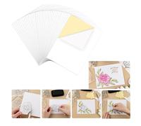 BAOFALI 50 Sheets/Set Masking Paper for Crafting, Repositionable Low-Tack Adhesive Sheets, Stamp and Die Paper Masks Painting, DIY Arts, Crafts 5.83x8.27inch（14.8x21cm）