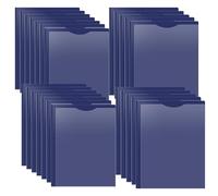 BAOFALI 60 Pack A4 Pocket Plastic Folder 2 Pockets and 3 Prongs 2 Card Slots, Durable, Tear-Resistant Heavy Duty Pocket Folders with Prongs, Colored Prong Folders for Schoolwork & Officer