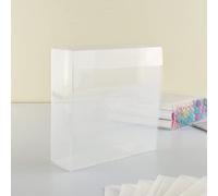BAOFALI 6Pcs6.3x6.3x2‘’Plastic Storage Cases Clear Craft Supplies Storage Containers Transparent Boxes with Lid Clear Rectangle for Craft Supplies Coloring Markers Brushes Stamp Die