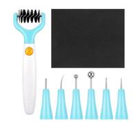 BAOFALI 8Pcs/Set All-In-One Paper Sculpting Tool Kit & Die Brush; Paper Flower Shaping Making Tool Set; Flower Mold Tray; Paper Blossom Tools for Creating Dimensional Flowers; Die Cleaning Tool