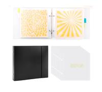 BAOFALI Cookie Storage Stencil, 6x6 inch Cookie Storage Folder Stamp Pastry Storage Folder Stencil Organizer for Scrapbooking Storage Case for Books Black