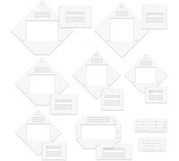 BAOFALI Envelope Maker Guide Set Envelope Tear Templates All-in-One Envelope Making Toolfor Card Making and Paper Crafts DIY Arts Projects Envelopes Scrapbooking,Postcards,Christmas Cards