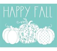 BAOFALI Happy Fall Pumpkins Theme Stencils,8.5x11inch Self-Adhesive Reusable Mesh Silk Screen Stencil for Painting on Wood, Canvas, Paper, Fabric, Walls, Furniture, Crafts Home Decor…