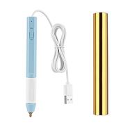 BAOFALI Hot Heated Foil Pens & Hot Foil Roll Set for Card Making Craft Scrapbooking with USB Cable DC5V Write, Draw, Trace, and Stencil Your Way to Shiny Foiled Beauty Using The Hot Foil Pen (2.5MM)