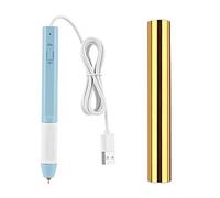 BAOFALI Hot Heated Foil Pens & Hot Foil Roll Set for Card Making Craft Scrapbooking with USB Cable DC5V Write, Draw, Trace, and Stencil Your Way to Shiny Foiled Beauty Using The Hot Foil Pen (0.8MM)