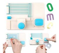 BAOFALI Mini Alphabet Punch Board, 6x4.25inch Paper Hole Punches for DIY Craft Cards Scrapbooking Party Decor,Custom DIY Crafting Projects, Banners, Signs, Cards, Creating Letters, Numbers