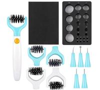BAOFALI13 Pcs/Set All-In-One Paper Sculpting Tool Kit & Die Brush; Paper Flower Shaping Making Tool Set; Flower Mold Tray; Paper Blossom Tools for Creating Dimensional Flowers; Die Cleaning Tool