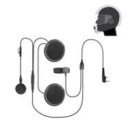 BAOFENG 2 Pin Open/Half Motorcycle Helmet Headset Earphone Microphone Hands-Free Headset Kenwood/WouXun/PuXing Linton, Retevis, Two Way Radio, Walkie Talkie Transceiver, Black