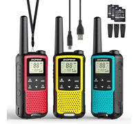 Baofeng BF-33C Walkie Talkie PMR446 for Kids, Long Range Two-Way Radios with Rechargeable Battery, USB-C Charging, 16 Channels, VOX, Dual Watch, for Outdoor Play & Family Adventures, 3 Pack