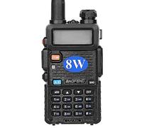 BaoFeng UV-5R 8-Watt Dual Band Two-Way Radio (144MHz-146MHz VHF & 430MHz-440MHz UHF) Includes Full Kit, Black