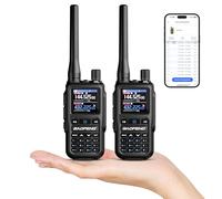 BAOFENG GT-5R Mini Dual Band Handheld Ham Radio, Wireless APP Programming, Dual PTT, USB-C Charging, 999CH, NOAA FM Aviation Reception, Pocket Walkie Talkie for Outdoor, Emergency, Backup [2Packs]