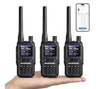 BAOFENG GT-5R Mini Dual Band Handheld Ham Radio, Wireless APP Programming, Dual PTT, USB-C Charging, 999CH, Pocket Walkie Talkie for Outdoor, Emergency, Backup(3 Packs)
