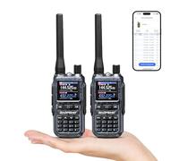 BAOFENG GT-5R Mini Dual Band Handheld Ham Radio, Wireless APP Programming, Dual PTT, USB-C Charging, 999CH, Pocket Walkie Talkie for Outdoor, Emergency, Backup(2Packs)
