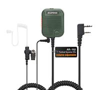 BaoFeng Military Grade Volume Adjustable Speaker Mic with 3.5mm Receiver/Listen Only Surveillance Acoustic Tube Earpiece AR-152 UV-5R DM-32 UV-32 BF-F8HP PRO Radio Accessories