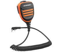 BAOFENG Radio Microphone,Remote Shoulder Police Mic UV-5R BF-F8HP 5RM UV-21R K5PLUS UV-17R TIDRADIO TD-H3 TD-H8 Quansheng UV-K5 walkie Talkie Handheld Speaker mic (Orange*1 pack)