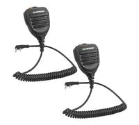 BAOFENG Radio Microphone,Remote Shoulder Police Mic UV-5R BF-F8HP 5RM UV-21R K5PLUS UV-17R TIDRADIO TD-H3 TD-H8 Quansheng UV-K5 walkie Talkie Handheld Speaker mic (Black*2 pack)