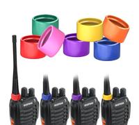 Baofeng Two Way Radio Antenna Rubber Ring Color Bands Antenna Topper Compatible with H-777 RT22 RT21 Baofeng BF-888S BF-T20 UV-5R UV-5RH Walkie Talkies,Rubber Ring Identify and Classify (7 Pack)