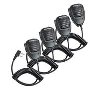 BAOFENG Two Way Radio Handheld Speaker Mic Microphone, Remote Shoulder Mic UV-5R BF-888S UV-82 UV-S9 BF-F8HP UV-10R UV-11R BF-H6 GT-3 GM-15PRO Ham Two Way Radio Walkie Talkie (4 Pack)