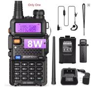 Baofeng UV-5R 8W Tri-Power Walkie Talkie High Power Dual Band Long Range 128CH