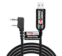 BAOFENG UV-5R FTDI USB Programming Cable for UV-5R Mini BF-F8HP 5RM UV-5G Plus K5PLUS DM32 UV32 AR-152 GM-15PRO GM21 BF-888S Ham Radio Support Windows Mac Ubuntu OS