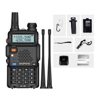 Baofeng Uv-5R Iii Tri-Band Walkie Talkie Long Range Fm Two Way Radio & Headset