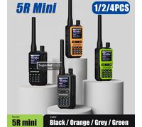 Baofeng UV-5R Mini Walkie Talkie Multi Color 1/2/4X Bluetooth Six Band Dual PTT USB-C Flashlight 999CH For Chlidren Kids 5R Mini 1PCS-Green