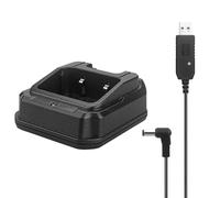 BAOFENG uv-9r Desktop Charger,Original Radio Charger Base with US Adapter 100v-240v for BAOFENG UV-9R Plus UV-9RPRO BF-A58 BF-9700 UV-82WP Walkie Talkie Accessories (Base + USB Charging Cable*1)