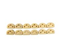 BaoFufc 12Pcs Guitar String Ties Bridge Beads 3 Hole Guitar String Bridge Beads String Fasteners For Classical Guitars Classical Guitar String Retainers